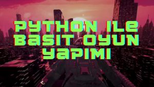 python ile oyun geliştirme