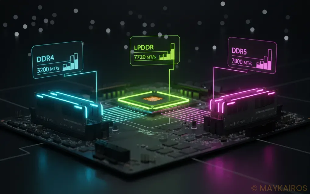 DDR4 DDR5 ve LPDDR Bellek Hızları