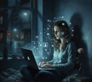 Ekran Işığında Yalnızlık Şiir