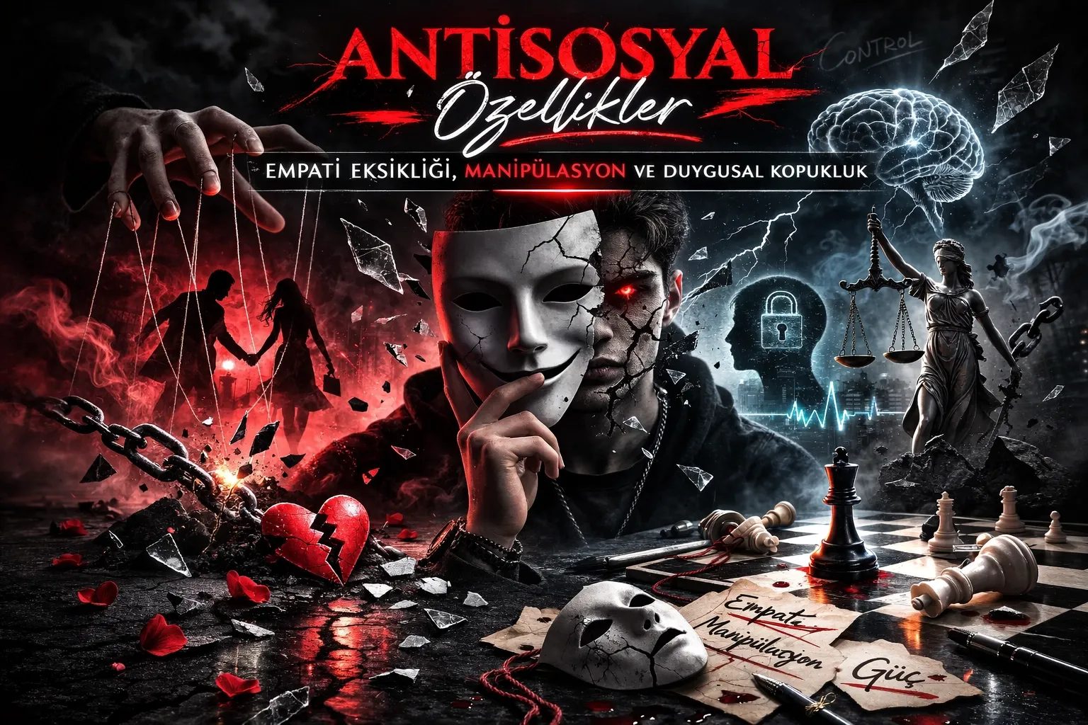 Antisosyal Özellikler Nedir? Empati Eksikliği, Manipülasyon ve İlişkiler Üzerine Bir Değerlendirme