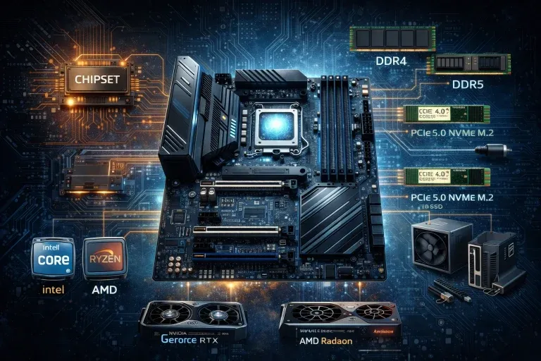 Anakart Nedir? Chipset, Soket, Slotlar ve Uyumluluk Rehberi