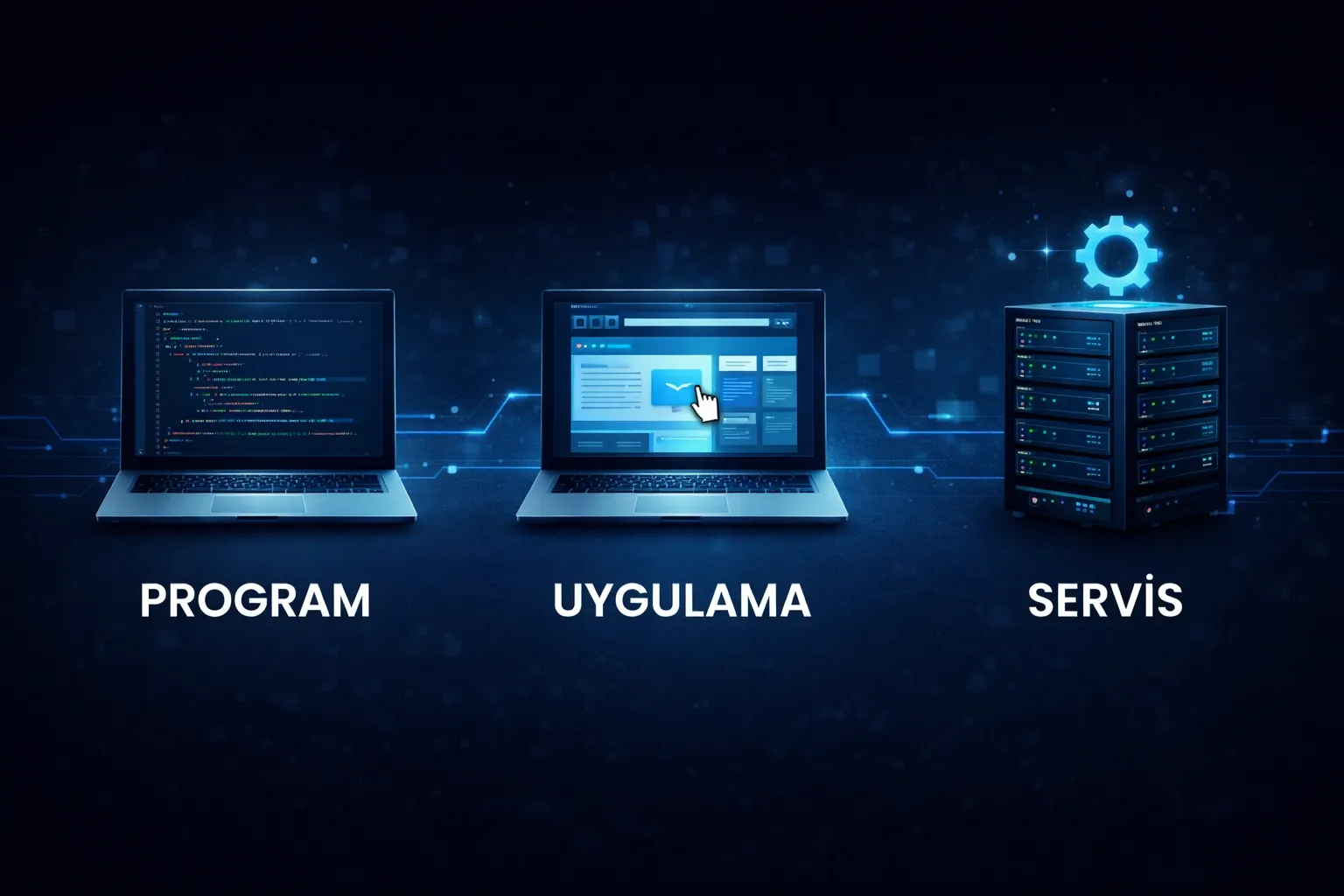 Program, Uygulama ve Servis Farkı Nedir? Yazılım Kavramlarını Netleştiren Rehber